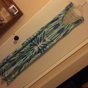 Tie dyed maxi dress